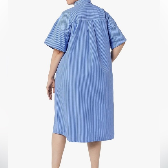 The Drop Women's Marla Drop-Shoulder Short-Sleeve Midi Shirt Dress - Picture 2 of 8